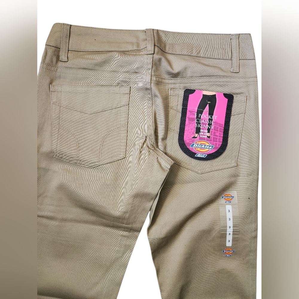 NWT Dickies Girl Juniors Classic 5 Pocket Skinny Pant HH164 SIZE 3 - Picture 8 of 13